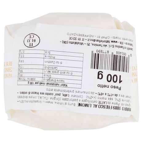 Le Fattorie Fiandino Burro 1889 Burro al Limone 100 g